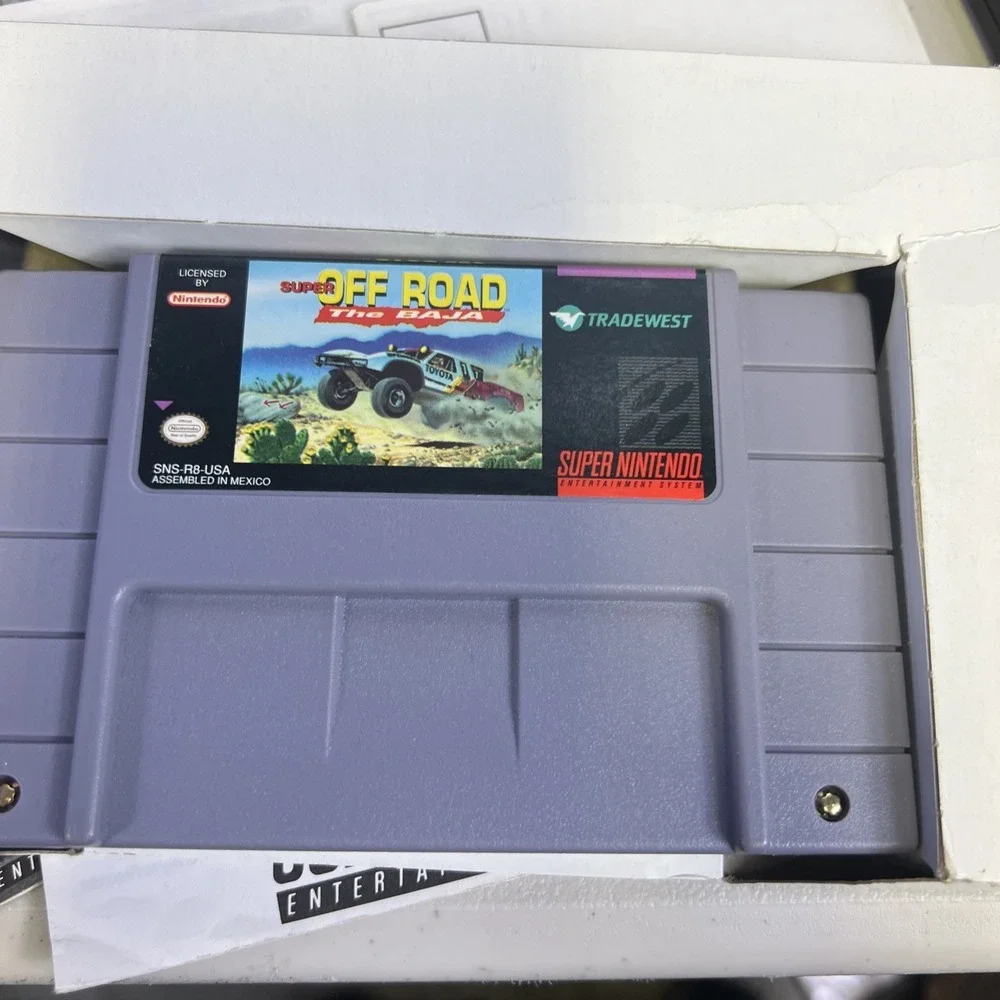 Tradewest Super Off Road: The Baja Super Nintendo SNES Racing Box Manual